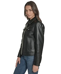 Levi's Women's Regular Faux Leather Trucker Jacket