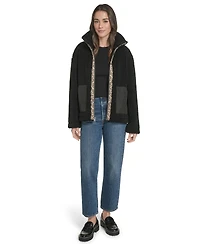 Levi's Women's Regular Stand Collar Sherpa Teddy Jacket