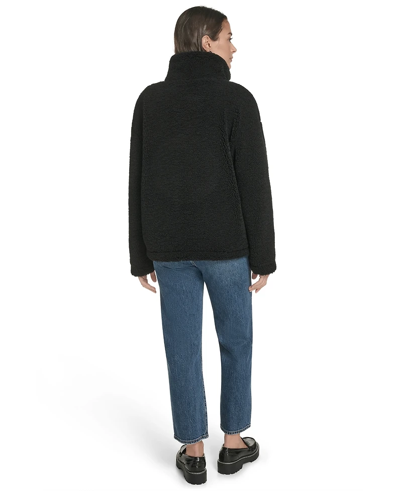 Levi's Women's Regular Stand Collar Sherpa Teddy Jacket