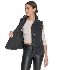 Levi's Women's Regular Western Stand Collar Puffer Vest Jacket