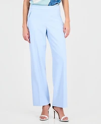 Anne Klein Women's High-Rise Wide-Leg Pants