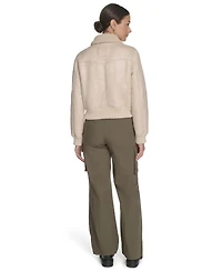 Levi's Women's Regular Faux Shearling Western Bomber Jacket