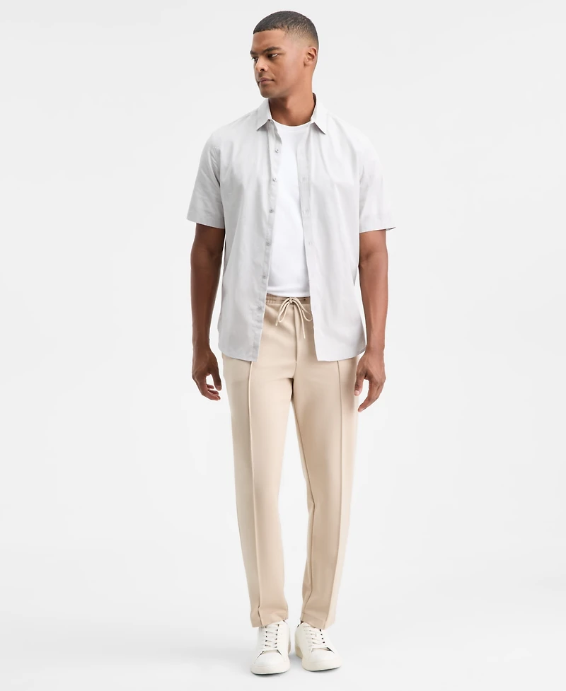 Alfani Men's Short-Sleeve Dobby Shirt, Macy's Exclusive