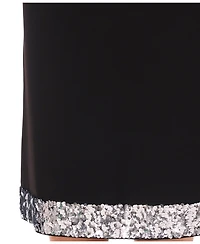 CeCe Women's Embellished Hem Midi Skirt