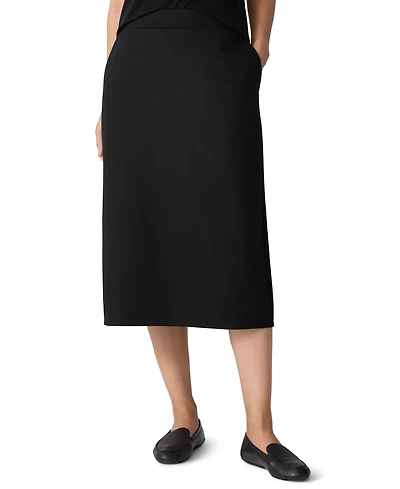 Eileen Fisher Women's Pocket Detail Calf-Length Skirt