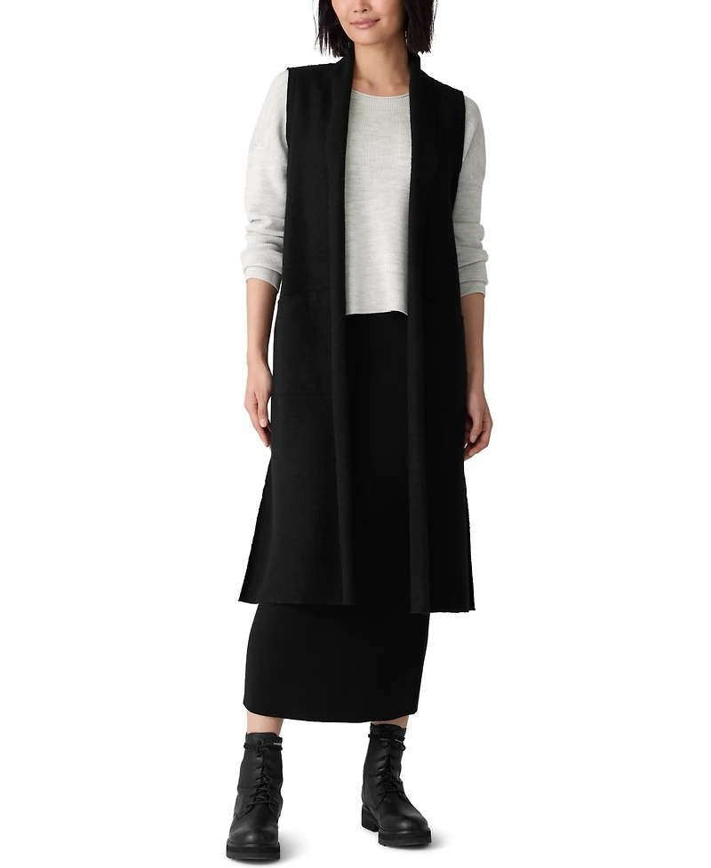 Eileen Fisher Women's Shawl Collar Vest