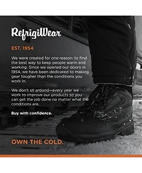 RefrigiWear Men's Polar Force Max Waterproof Insulated 8-Inch Leather Work Boots