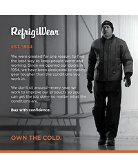 RefrigiWear Men's Cooler Wear Jacket - Lightweight Insulated Workwear for Cold Storage