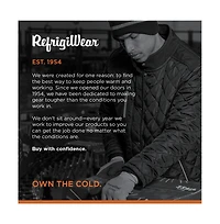 RefrigiWear Men's Waterproof Double-Dip Insulated Gloves - Heavy-Duty, Non-Slip, 0°F Comfort Rating, Durable Cold Weather Work