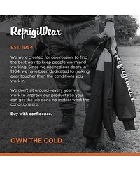 RefrigiWear Men's Warm Insulated Cooler Wear Trousers - Cold Weather Work Pants