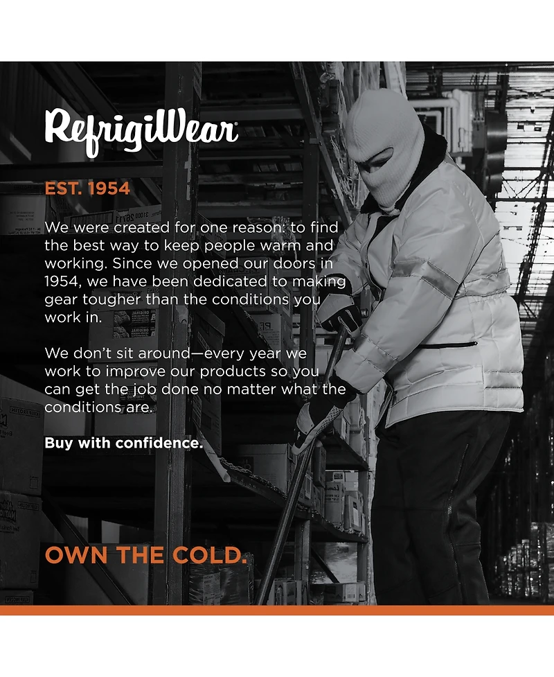 RefrigiWear Men's Open Hole Face Mask - Breathable, Flexible, and Warm Winter Cover