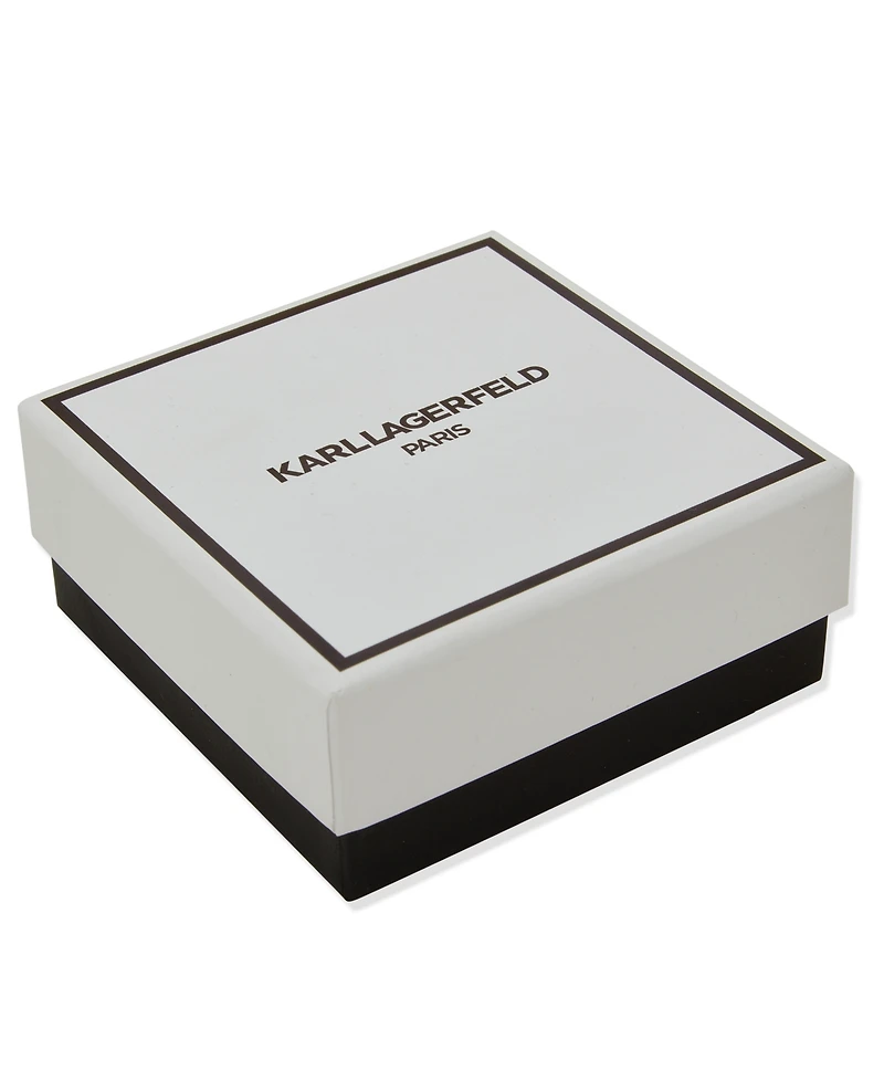 Karl Lagerfeld Paris 2-Pc. Imitation Pearl Gold-Tone Flower Necklace and Earrings Set