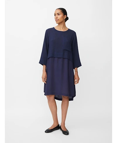 Masai Copenhagen Women's MaNonah 3/4 Sleeve Layered Midi Dress