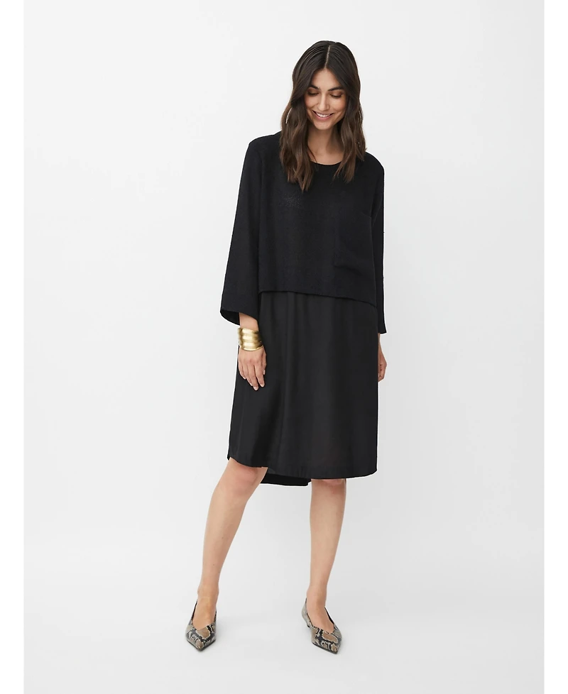 Masai Copenhagen Women's MaNonah 3/4 Sleeve Layered Midi Dress