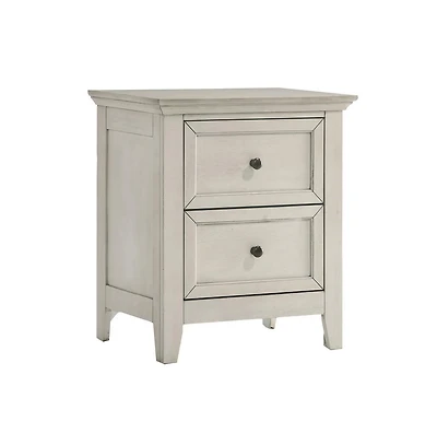 Intercon Nightstand, 2 Drawer in Rustic White