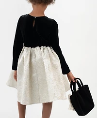 Rare Editions Girls 2T-6X Skirt Dress with Bag Set
