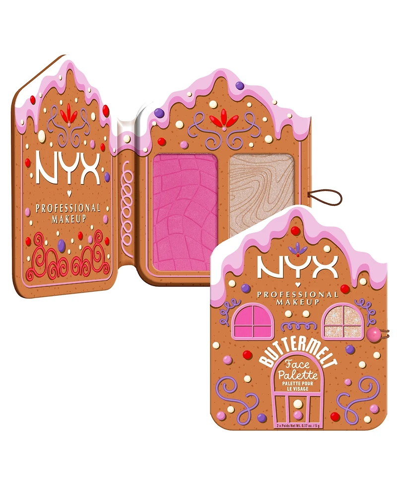 Nyx Professional Makeup 2-Pc. Holiday Buttermelt Face Palette Set