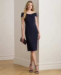 Lauren Ralph Women's Twist-Front Cocktail Dress
