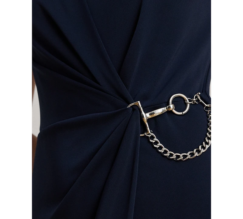Lauren Ralph Women's Chain-Trim Cap-Sleeves Gown