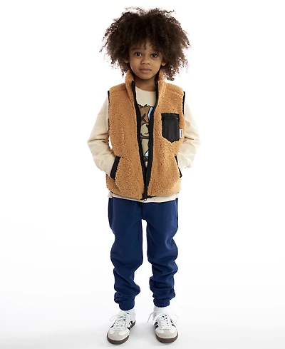 Sovereign Code Boys 2T-7 3-Piece T-Shirt, Vest and Joggers Set