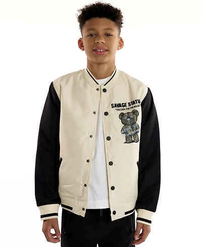 Sovereign Code Boys 5-20 Astro Varsity Long Sleeves Bomber Jacket