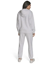 Calvin Klein Women's Fleece Logo Tape Hoodie Jacket