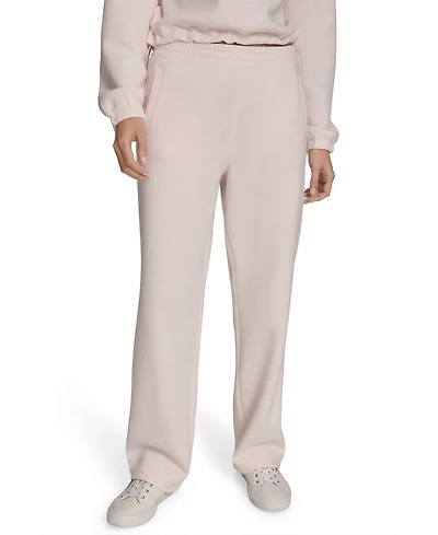Calvin Klein Performance Women's High-Waist Straight-Leg Sweatpants