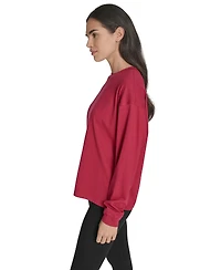 Calvin Klein Performance Women's Long-Sleeve Crewneck T-Shirt