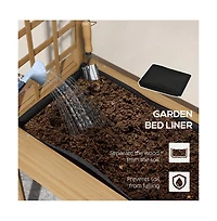 Chic Crate Outsunny Raised Garden Bed with Trellis