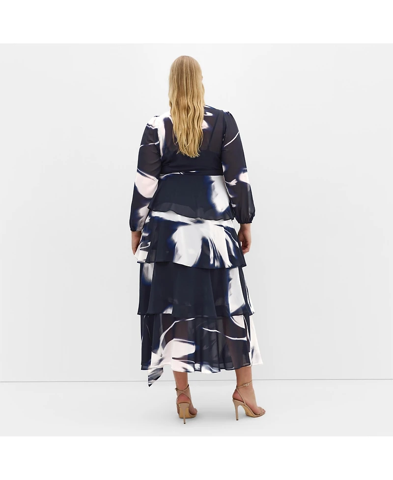 City Chic Women's Selene Wrap Maxi Dress