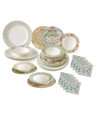 Spode Morris & Co. 32-Pc. Dinnerware Set, Service For 8