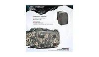 Fishing Tackle Backpack with 4 Trays, Large Outdoor Storage Tackle Bag with Protective Rain Cover for Fishing Gear