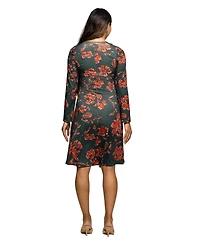 24seven Comfort Apparel Women's Maternity Fit and Flare Dress