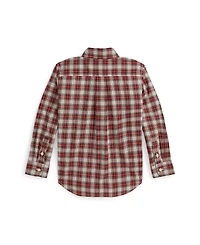 Polo Ralph Lauren Boys 2-7 Plaid Cotton Poplin Shirt