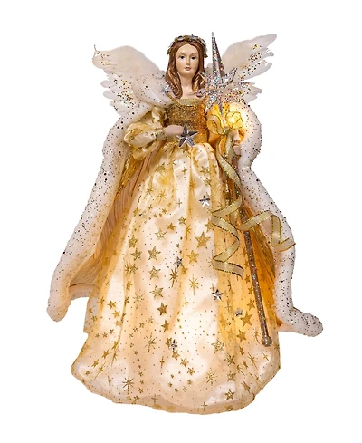 Kurt Adler 16-Inch Ul 10-Light Celestial Angel Tree Topper