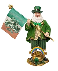 Kurt Adler 11-Inch Fabriche Musical Irish Santa