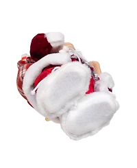 Kurt Adler 12-Inch Standing Christmas Santa with Skis