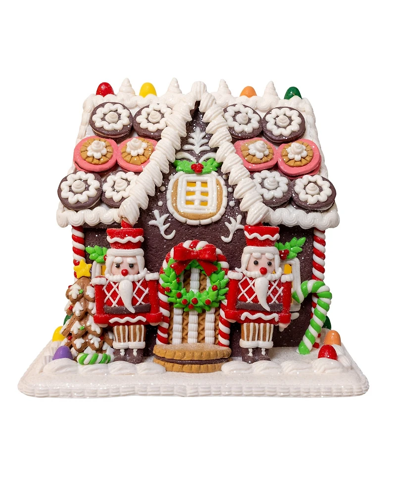 Kurt Adler 9.5-Inch Battery Operated Led Gingerbread Cookie House
