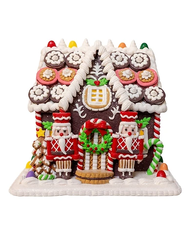 Kurt Adler 9.5-Inch Battery Operated Led Gingerbread Cookie House