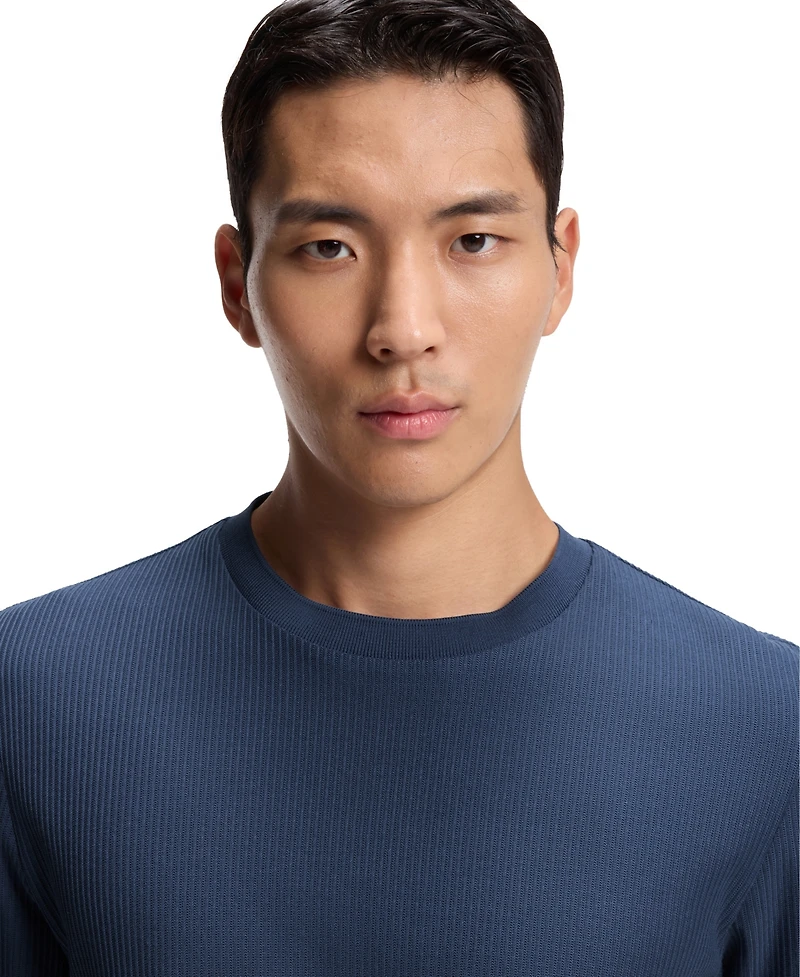 Boss by Hugo Men's Regular-Fit Structured Cotton T-Shirt