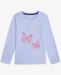 Epic Threads Girls 5-20 Butterfly Graphic Long-Sleeve T-Shirt, Macy's Exclusive