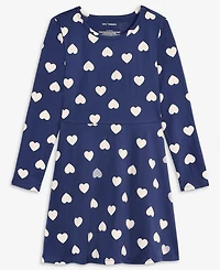 Epic Threads Girls 5-20 Heart-Print Long-Sleeve Dress, Macy's Exclusive