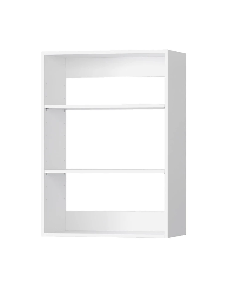 Short Tower Wood Built In Closet Organizer Unit, Wood Closet Organizer Starter Kit