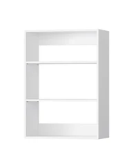 Short Tower Wood Built In Closet Organizer Unit, Wood Closet Organizer Starter Kit