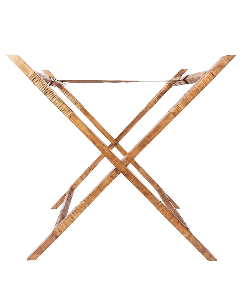 Artifacts Rattan Inna Design Butler Tray with Wooden Legs