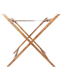 Artifacts Rattan Inna Design Butler Tray with Wooden Legs