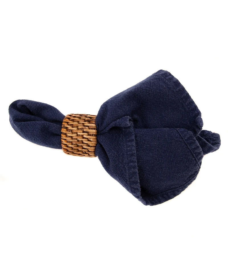 Artifacts Rattan Oval Napkin Rings - 6 piece set