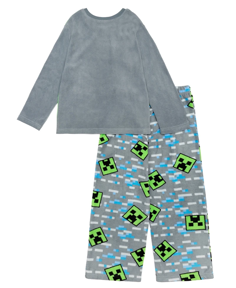 Minecraft Boys 6-12 2-Piece Print T-Shirt and Pants Pajama Set