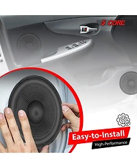 5 Core 15" Subwoofer 2Pcs 450W Car Audio 4Ohm Deep Bass Sub Woofer