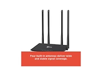 RadioShack High Speed 1200Mbps Wireless Router For Fast Internet Dual Band WiFi 2.4Ghz 5.8Ghz 2505012